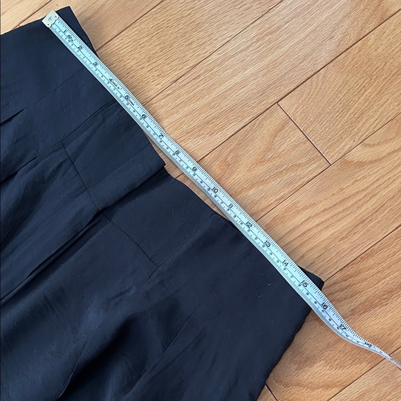 By Anthropologie High-Rise Pleated Wide-Leg Trousers in Black - Picture 12 of 16